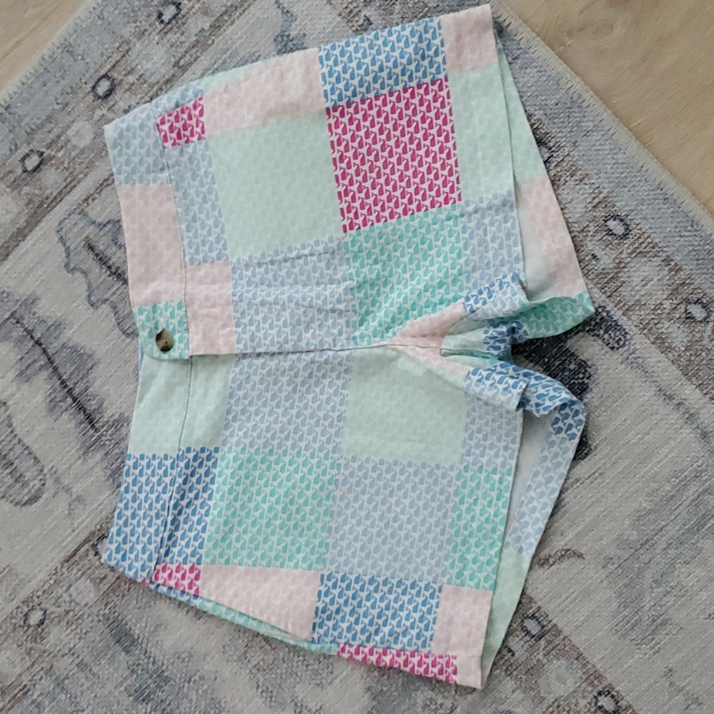 Vineyard Vines X Target Patchwork Whale Shorts Sz0 - image 4